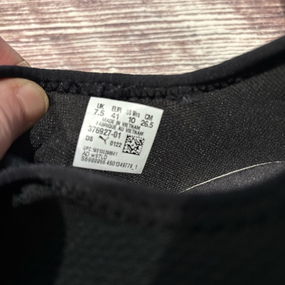 Puma Better Foam slip on shoes. Black with whitete. Women’s Sz 10 - Picture 6 of 7